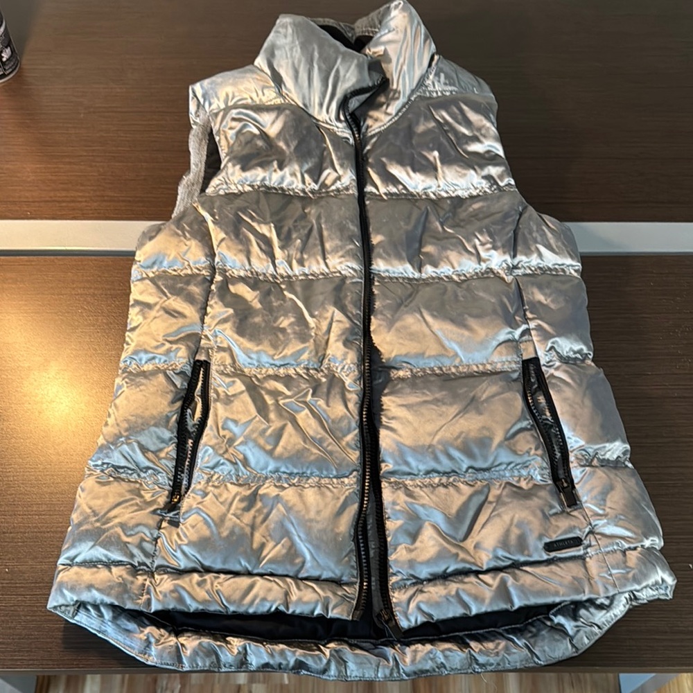 Athleta Downtown Gilet Metallic Vest